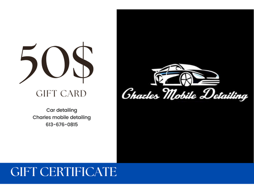 Charles Mobile Detailing Gift Card